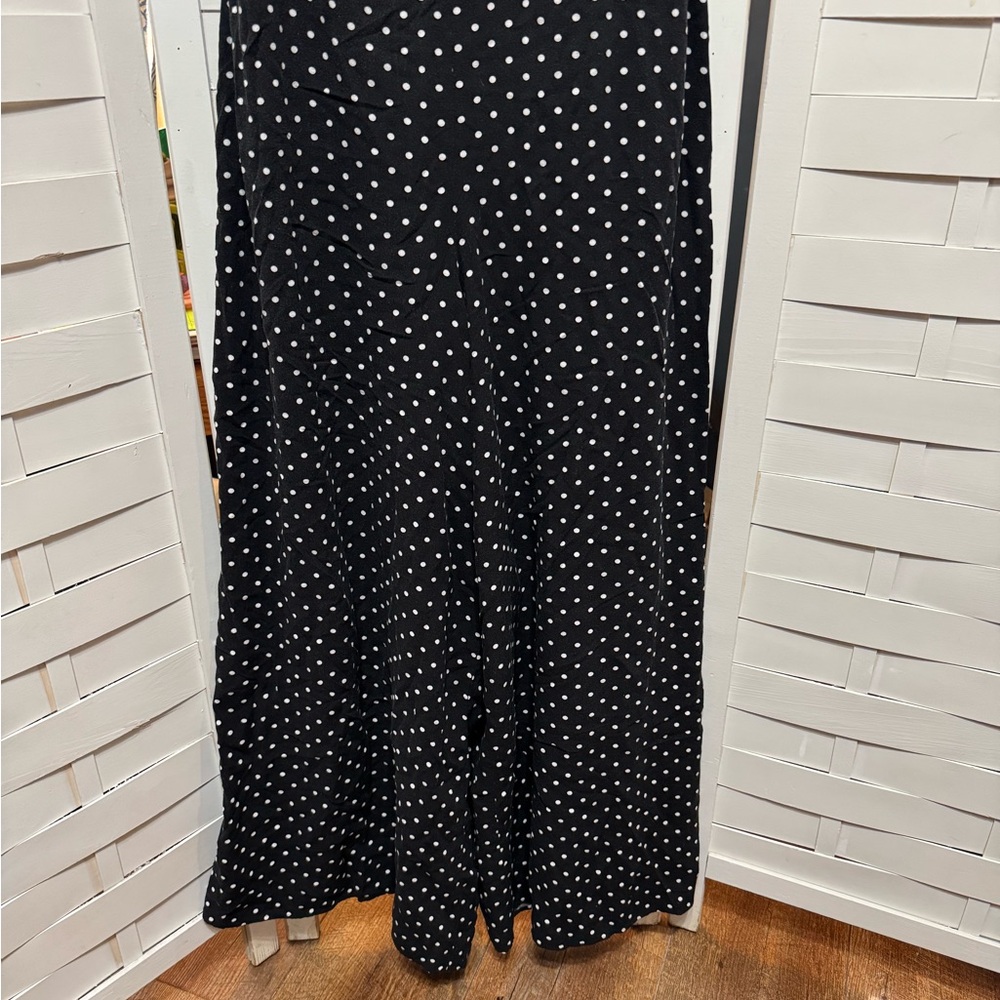 My Street Elegant Black & White Polka Dot Jumpsuit - Picture 3 of 6